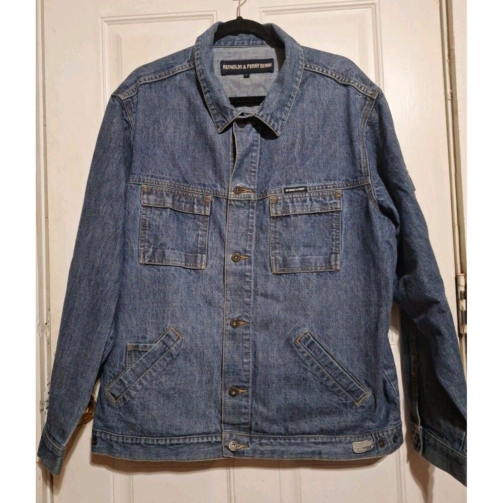 Vintage Y2K Hip-Hop Reynolds & Perry Denim Jean Jacket Size Large